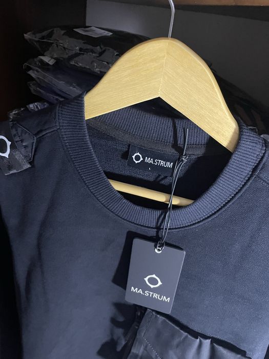 Кофта Ma.Strum Detatch Pocket Sweat Jet Black Оригінал