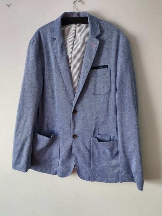 Sportowa niebieska marynarka XL