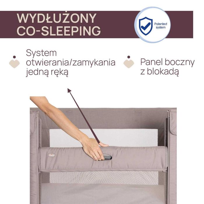 ŁÓŻECZKO DZIECIĘCE 3W1 CHICCO NEXT2ME FOREVER (od narodzin do 4. roku życia)