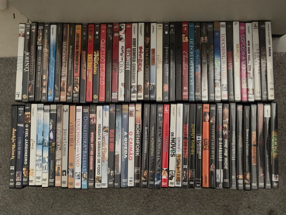 lote de 80 dvd`s