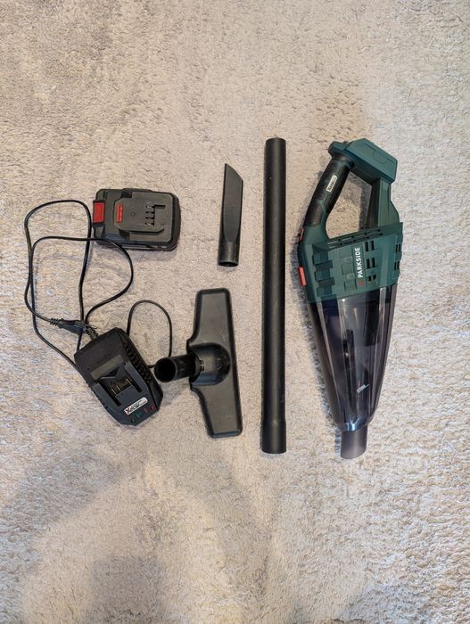 Odkurzacz akumulatorowy parkside + bateria 4ah z ładowarką