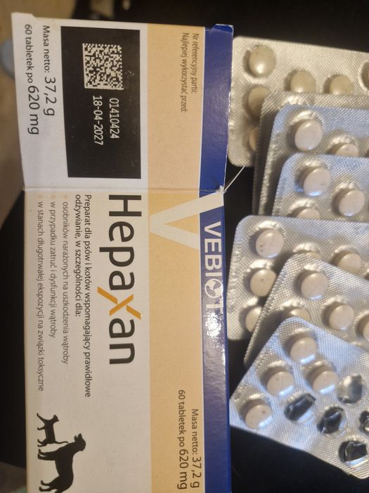 Hepaxan vebiot kot pies 60 tabletek plus gratis 13