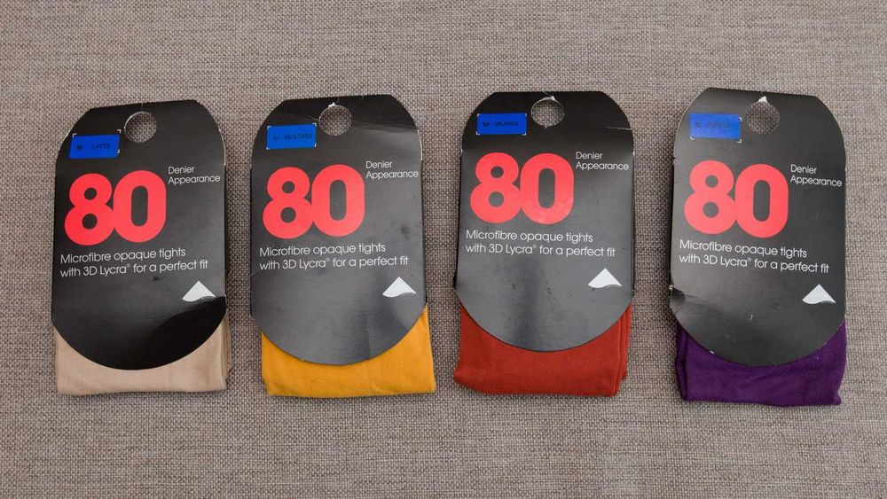 Rajstopy beżowe Latte den 80 - rozmiar S - Primark - NOWE