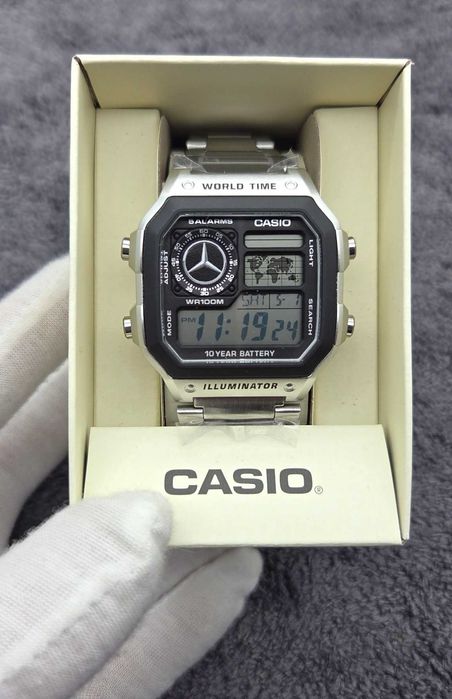 Casio Royale MERCEDES MOD – AE-1200WHD – Fabrycznie Nowy