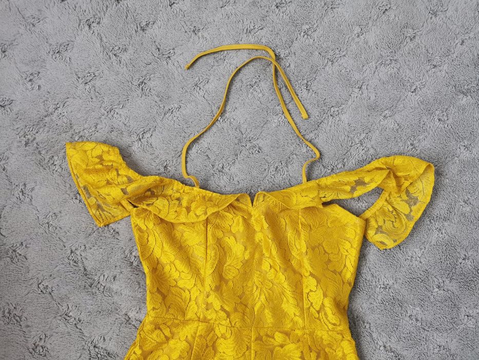 Musztardowy kombinezon Missguided rozm. S