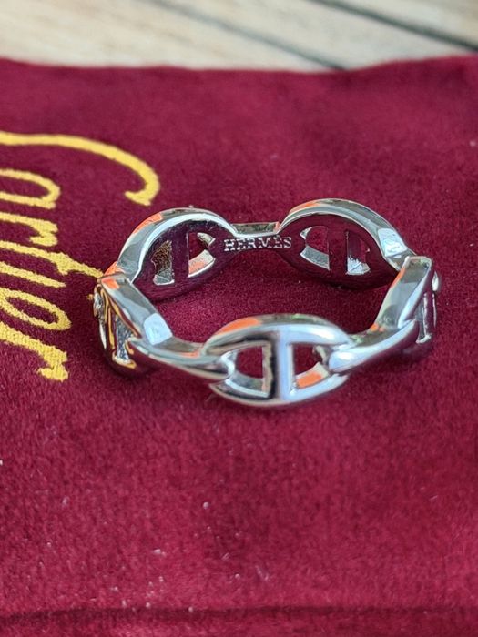 Каблучка трендова в стилі Hermes з гравіруванням