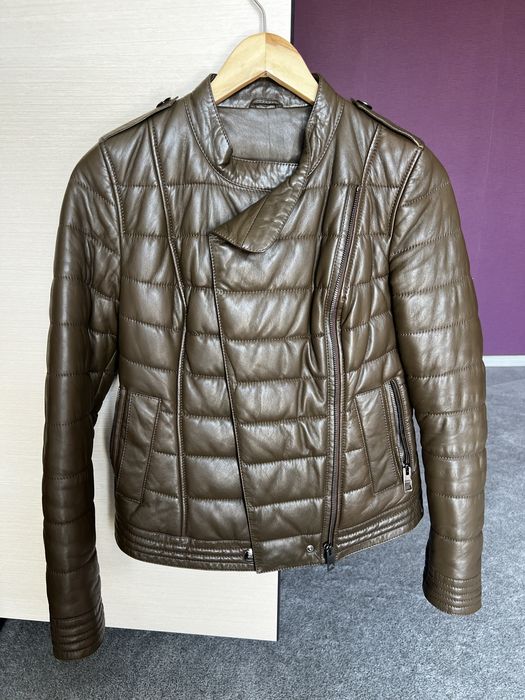 Шкіряна куртка Burberry