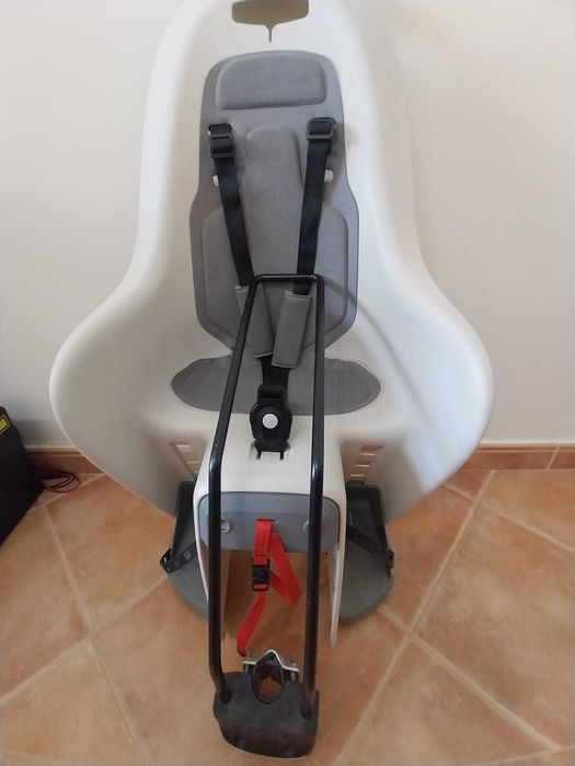 Cadeira de Bicicleta Bebé Fixação no Quadro Beje