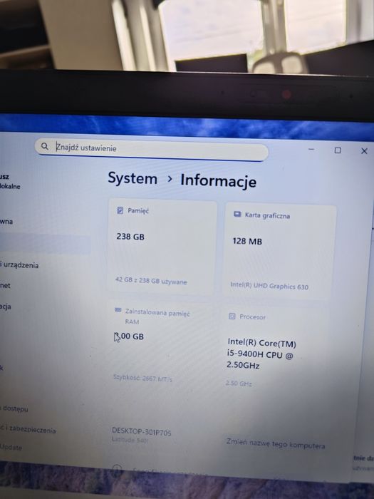 laptop Dell 5401