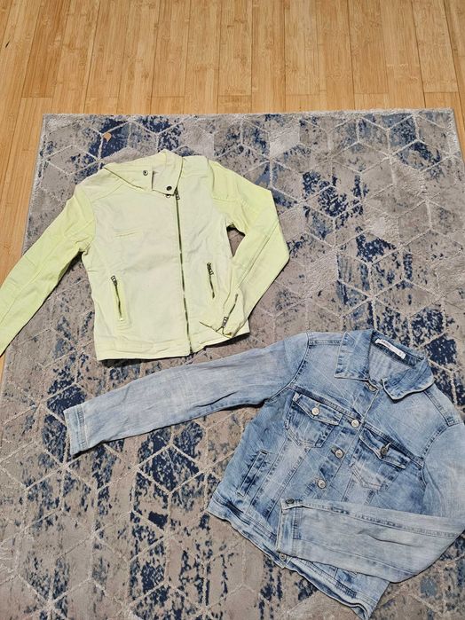 Dwie kurtki  jeansowe S/34