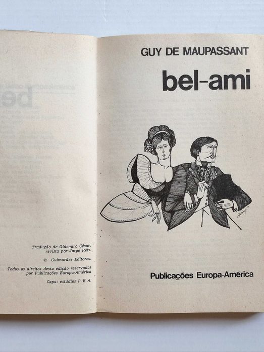 Livros de Bolso Europa-América Bel-Ami Guy De Maupassant