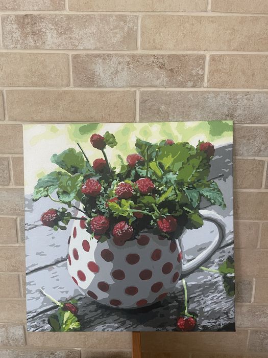Картина інтерʼєрна земляніка