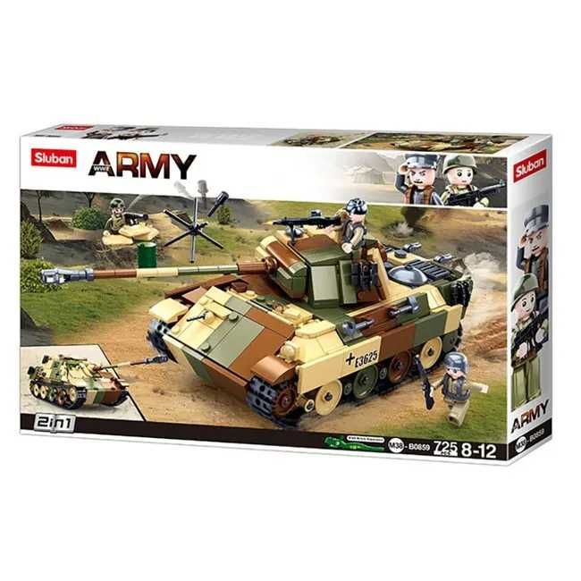 Sluban Army конструктор бойовий танк, військова техніка для дітей LEGO