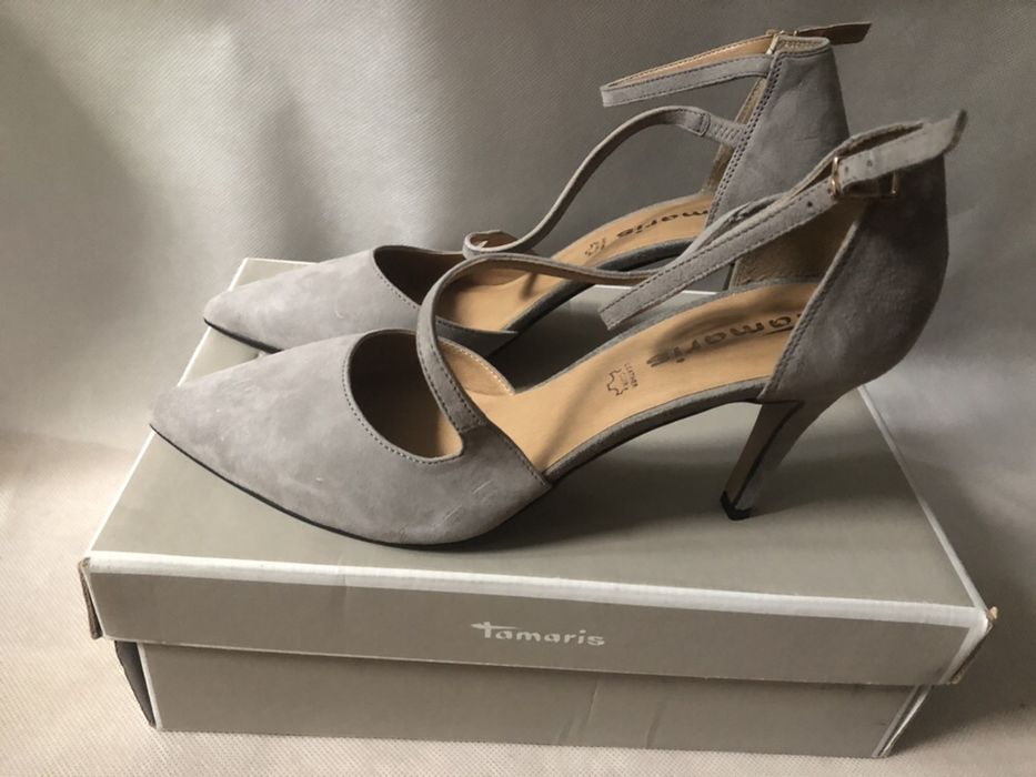 Szpilki skórzane Tamaris roz 40