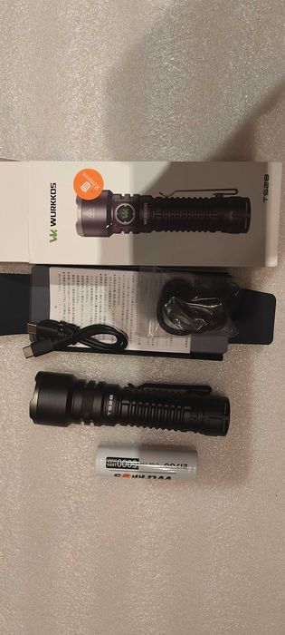 Latarka szperacz Wurkkos TS28 ogniwo 21700, 3200 lumenów 500m!! - NOWA