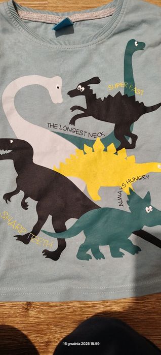 Bluzka z długim rękawem chłopieca 98/104 dinozaury
