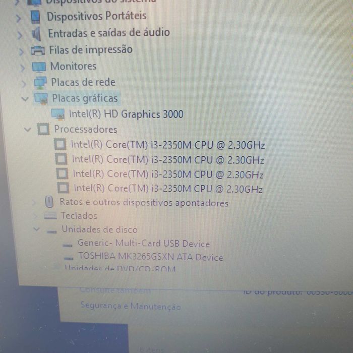 Toshiba C850 processador i3-2350, sem anomalia bom estado geral