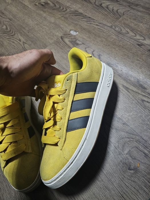 Adidas grand court yellow