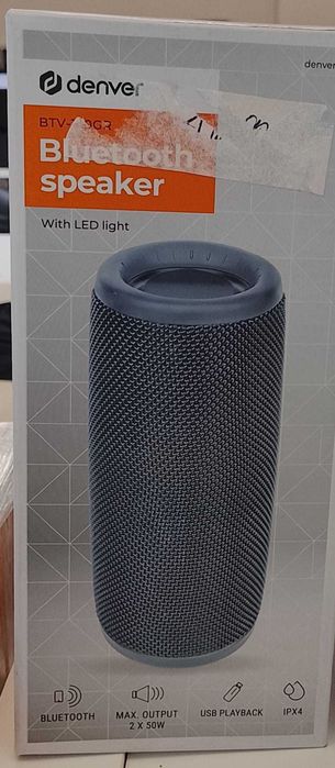Coluna Denver BTV-150GR Coluna Bluetooth Portátil