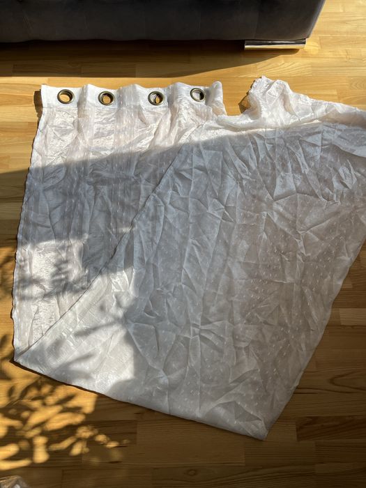 3 firanki na kółka białe