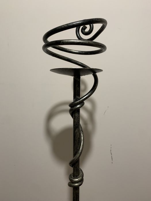 Świecznik metalowy 120cm malowany