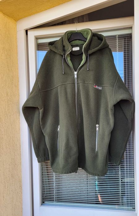 Kurtka polarowa męska z kapturem