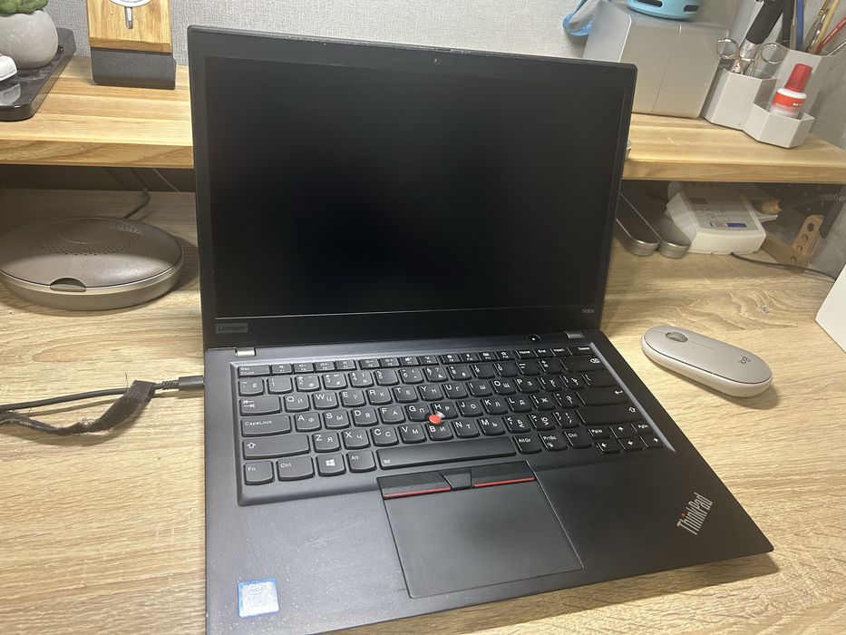 ноутбук lenovo thinkpad t490s ,CORE i5-8366U, IPS, 256gb, 8gb RAM