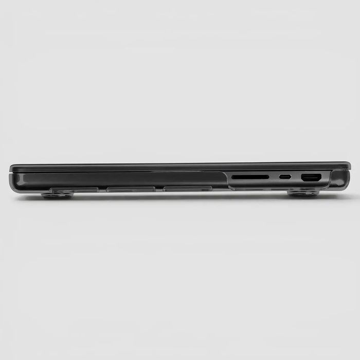 Чохол-накладка ArmorStandart Crystal для MacBook Air / Pro / Neo | Чехол на Макбук Эйр / Про / Нео ₴| Чорний чохол на ноутбук Apple MacBook
