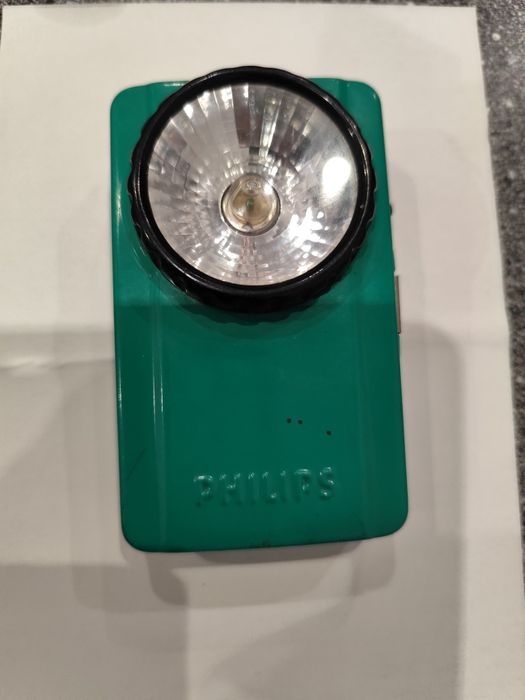 PHILIPS Latarka kolekcjonerska PRL na bat R20