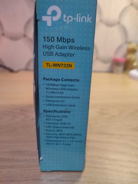 Karta sieciowa WiFi USB TP-Link TL-WN722N v3.0 | Mocna antena