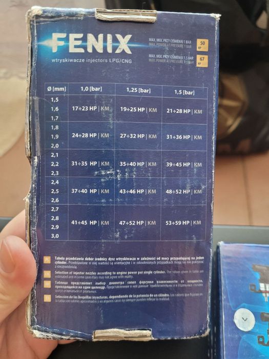 Форсунки КМЕ Fenix в рейці на 3 цил.