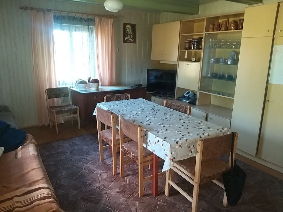Działka z domem .