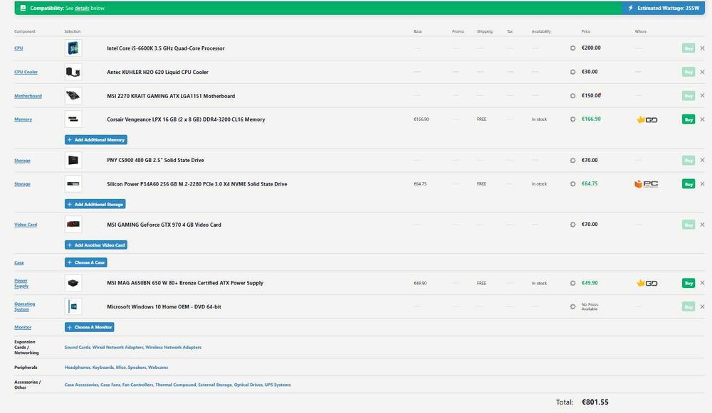 Computador GAMING GTX 970 I5 RGB