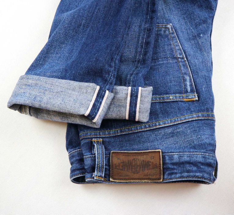 Emmett Bill spodnie jeansy W31 L34 Selvedge Denim pas 2 x 42 cm