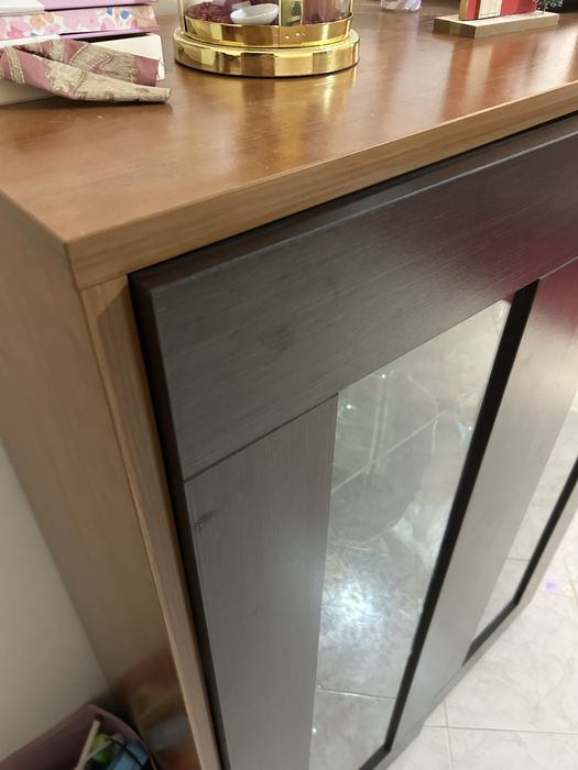 Cristaleira madeira carvalho