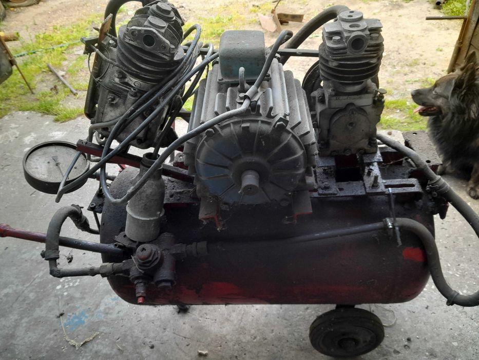 Kompresor 120l,silnik 3.5KW,Butla kolejowa.