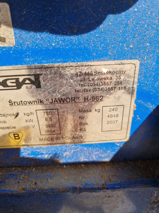 Gniotownik do zboża