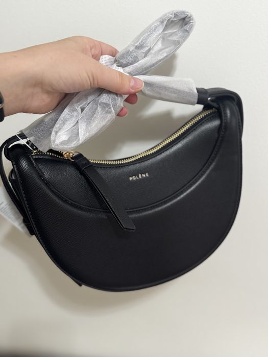 Czarna torebka Polene Numéro Dix Cyme