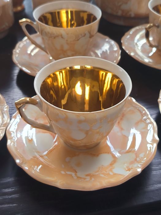 Zestaw kawowy Wałbrzych Chodzież Bogucice Roman filiżanki kawy mleko