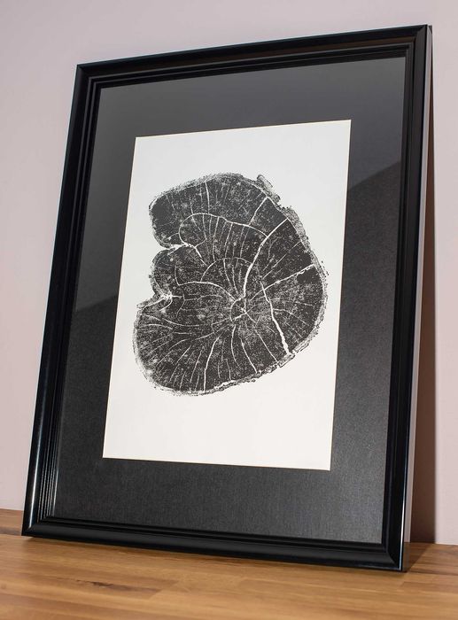 Obraz w ramie BOTANICZNY plakaty PLASTER DREWNA ramka 30 x 40 cm