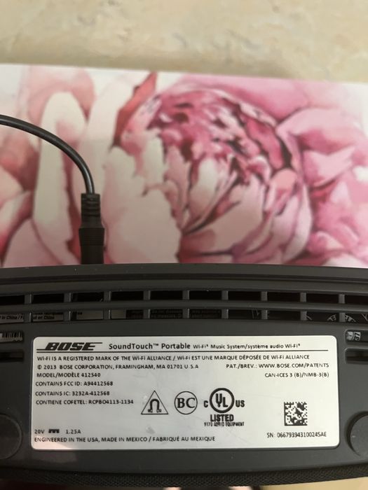 Bose SoundTouch portatable wifi system