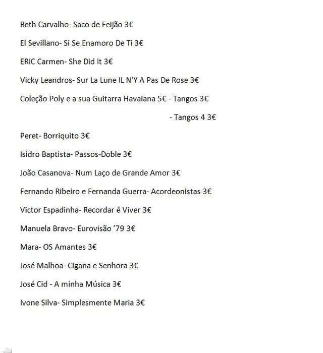 Discos de vinil .