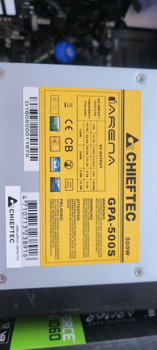 Блок живлення Chieftec iArena 500W (GPA-500S) — Надійний стан