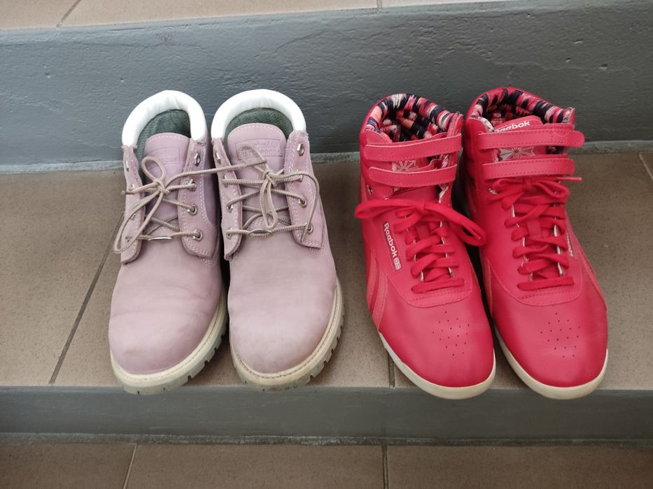 Ботинки Timberland, Reebok  кожа