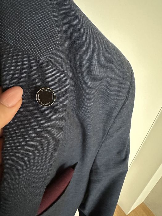 Selected Homme garnitur męski marynarka spodnie ślubny weselny