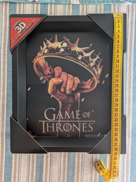 Quadro 3D Games of Thrones Novo Edição Limitada