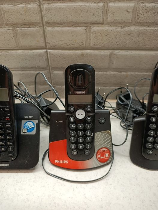 Стаціонарний, бездротовий телефон Phillips CD-140, CD-150 радіо тел.