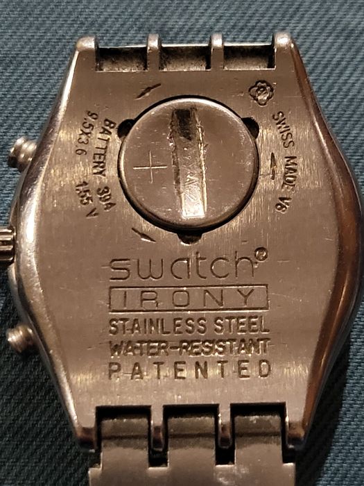 Часы Swatch Irony Chrono (Switzerland) оригинал, стальной браслет