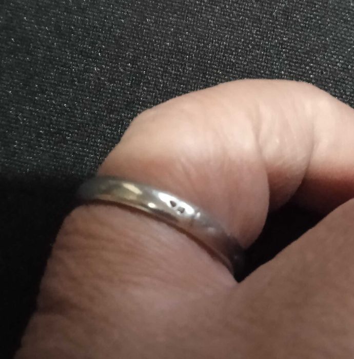 Aliança em prata tamanho 26