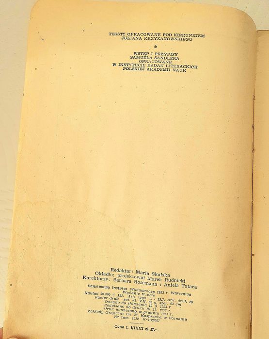Potop 1953 stare książki vintage 3 tomy